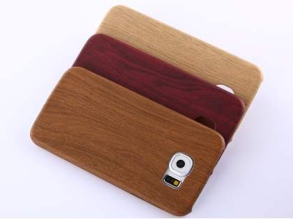 Wood Pattern Soft TPU Case for Samsung Galaxy S6 - Mahogany