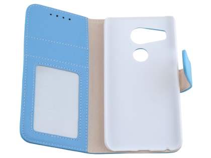 Slim Synthetic Leather Wallet Case with Stand for LG Nexus 5X - Sky Blue