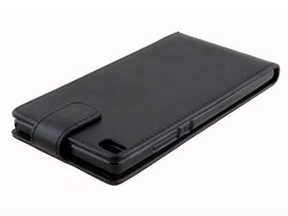 Synthetic Leather Flip Case for Huawei P8 - Black