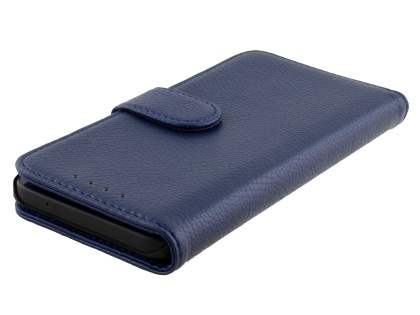 Slim Synthetic Leather Wallet Case with Stand for LG Nexus 5X - Dark Blue