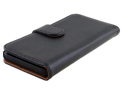 Slim Synthetic Leather Wallet Case with Stand for LG Nexus 5X - Classic Black