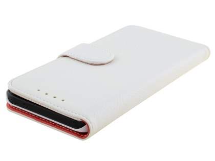 Slim Synthetic Leather Wallet Case with Stand for LG Nexus 5X - Pearl White