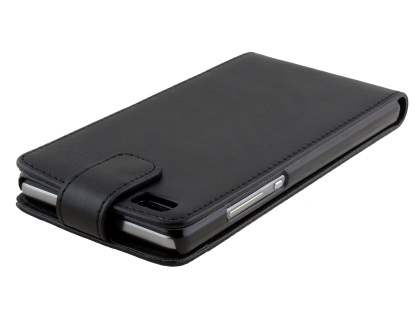 Synthetic Leather Flip Case for Huawei P8Lite - Black