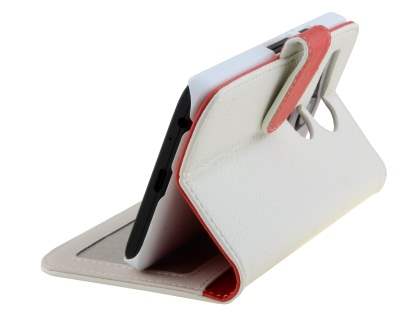 Slim Synthetic Leather Wallet Case with Stand for LG Nexus 5X - Pearl White
