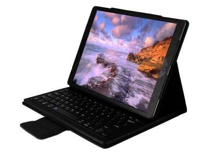 Synthetic Leather Case with Bluetooth Keyboard for iPad Pro 12.9 (1st & 2nd Gen) - Black