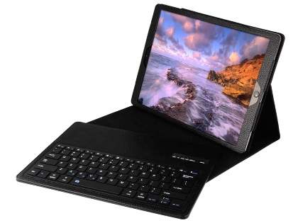Synthetic Leather Case with Bluetooth Keyboard for iPad Pro 12.9 (1st & 2nd Gen) - Black