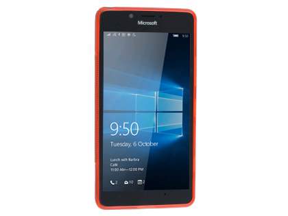 Wave Case for Microsoft Lumia 950 - Frosted Red/Red
