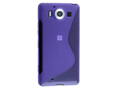 Wave Case for Microsoft Lumia 950 - Frosted Purple/Purple Soft Cover
