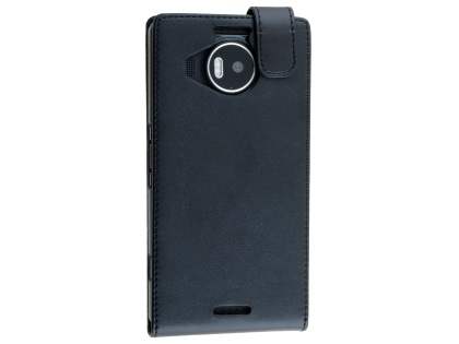 Synthetic Leather Flip Case for Microsoft Lumia 950 XL - Classic Black Synthetic Leather Flip Case for Microsoft Lumia 950 XL - Classic Black