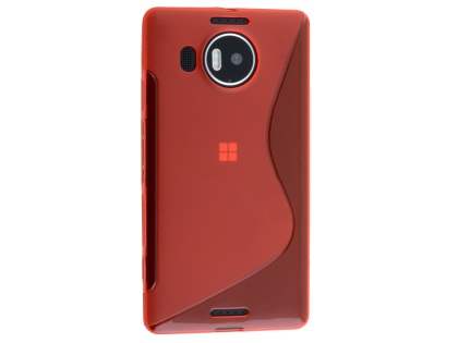 Wave Case for Microsoft Lumia 950 XL - Frosted Red/Red Soft Cover