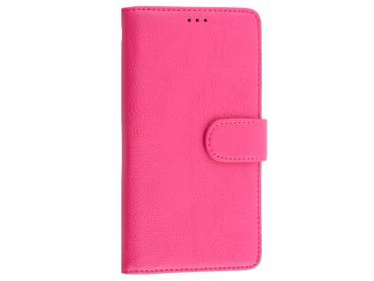 Slim Synthetic Leather Wallet Case with Stand for Microsoft Lumia 950 XL - Pink
