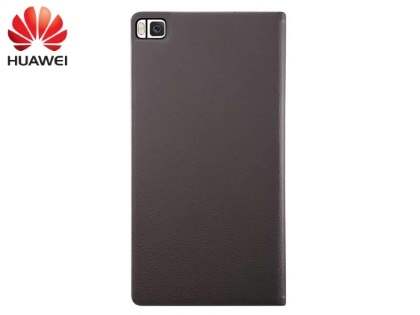 Genuine Huawei P8 Smart View Flip Case - Brown