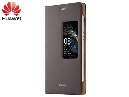 Genuine Huawei P8 Smart View Flip Case - Brown