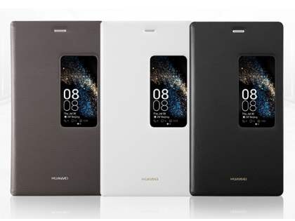 Genuine Huawei P8 Smart View Flip Case - Brown