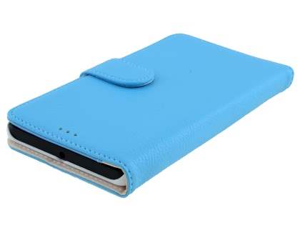 Slim Synthetic Leather Wallet Case with Stand for Microsoft Lumia 950 XL - Sky Blue