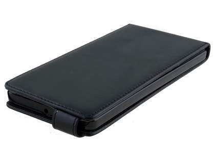 Synthetic Leather Flip Case for Microsoft Lumia 950 XL - Classic Black