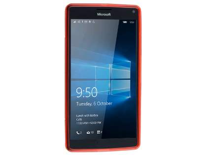 Wave Case for Microsoft Lumia 950 XL - Frosted Red/Red
