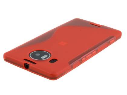 Wave Case for Microsoft Lumia 950 XL - Frosted Red/Red