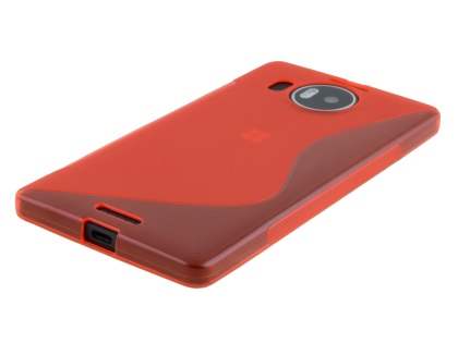 Wave Case for Microsoft Lumia 950 XL - Frosted Red/Red