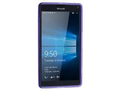 Wave Case for Microsoft Lumia 950 XL - Frosted Purple/Purple