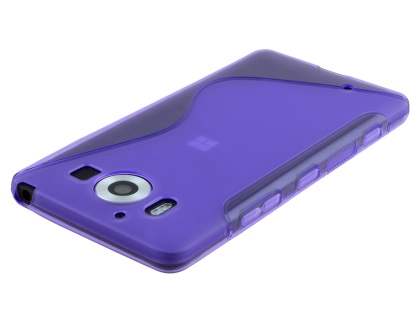 Wave Case for Microsoft Lumia 950 - Frosted Purple/Purple