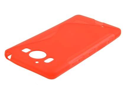 Wave Case for Microsoft Lumia 950 - Frosted Red/Red