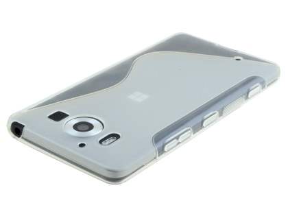Wave Case for Microsoft Lumia 950 - Frosted Clear/Clear