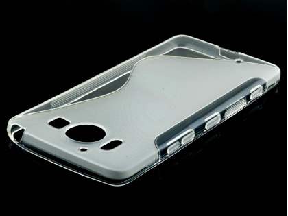Wave Case for Microsoft Lumia 950 - Frosted Clear/Clear