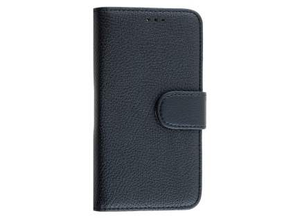 Synthetic Leather Wallet Case with Stand for Huawei Y5/Y560 - Classic Black