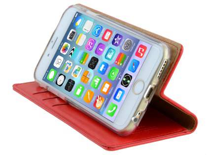 Mercury Goospery Blue Moon Wallet Case for iPhone 6s Plus/6 Plus - Red