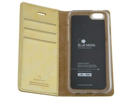Mercury Goospery Blue Moon Wallet Case for iPhone 6s Plus/6 Plus - Gold