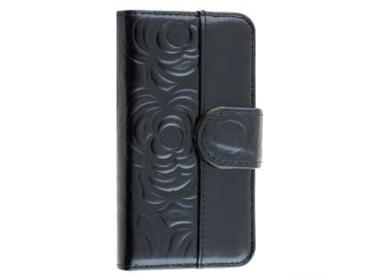 Synthetic Leather Wallet Case for iPhone SE(1st Gen)/5s/5 - Black Synthetic Leather Wallet Case for iPhone SE(1st Gen)/5s/5 - Black
