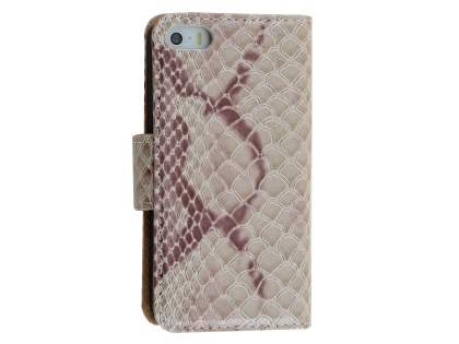 Snake Pattern Synthetic Leather Case for Apple iPhone SE/5s/5 - Snake pattern