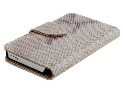 Snake Pattern Synthetic Leather Case for Apple iPhone SE/5s/5 - Snake pattern