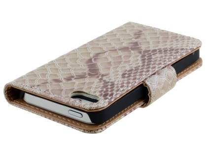 Snake Pattern Synthetic Leather Case for Apple iPhone SE/5s/5 - Snake pattern