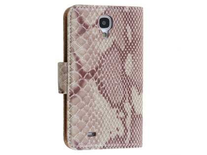 Snake Pattern Synthetic Leather Case for Samsung Galaxy S4 - Snake pattern