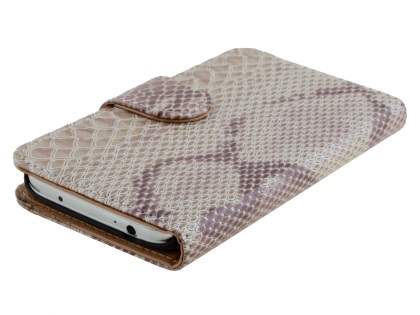 Snake Pattern Synthetic Leather Case for Samsung Galaxy S4 - Snake pattern
