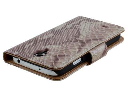 Snake Pattern Synthetic Leather Case for Samsung Galaxy S4 - Snake pattern