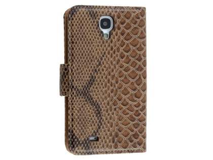 Snake Pattern Synthetic Leather Case for Samsung Galaxy S4 - Snake pattern