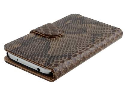 Snake Pattern Synthetic Leather Case for Samsung Galaxy S4 - Snake pattern