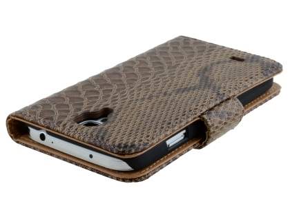 Snake Pattern Synthetic Leather Case for Samsung Galaxy S4 - Snake pattern