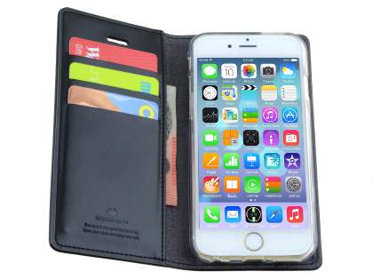 Mercury Goospery Blue Moon Wallet Case for iPhone 6s Plus/6 Plus - Classic Black