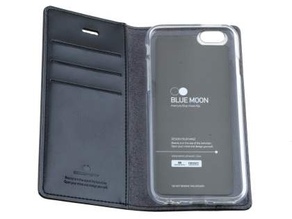 Mercury Goospery Blue Moon Wallet Case for iPhone 6s Plus/6 Plus - Classic Black