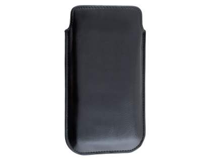 Universal Synthetic Leather Slide In/Out Pouch - Classic Black - Classic Black