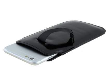 Universal Synthetic Leather Slide In/Out Pouch - Classic Black - Classic Black