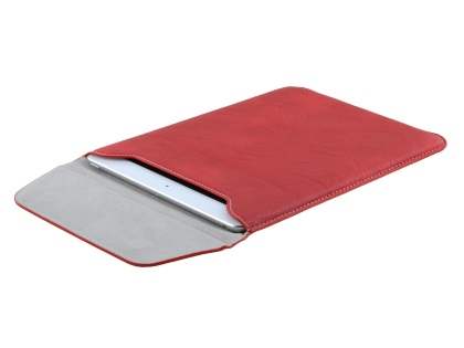 Synthetic Leather Slide-in Case for Tablets - Red