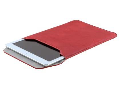 Synthetic Leather Slide-in Case for Tablets - Red