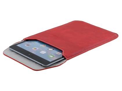 Synthetic Leather Slide-in Case for Tablets - Red