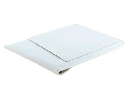 Synthetic Leather Slide-in Case for Tablets - Pearl White