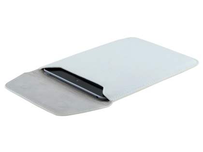 Synthetic Leather Slide-in Case for Tablets - Pearl White